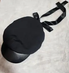 リボンキャスケット　INGNI　黒　ブラック