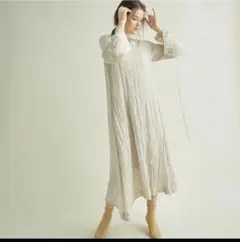ETRETOKYO ワッシャーサテンルーズワンピース