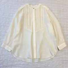 【美品】green label relaxing ピンタック 七分袖 ブラウス