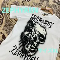ZEPHYREN 半袖Tシャツ　ホワイトXL ＃593