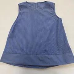 青と白のストライプタンクトップ