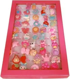 ❤️新品未使用❤️キッズ指輪 50個セット おしゃれ可愛いリング おもちゃ