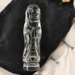 水晶仏像 手彫り お守り 開運 風水 旧家蔵出し コレクター放出 送料無料