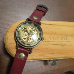 手巻き式☆Mu-ra 腕時計