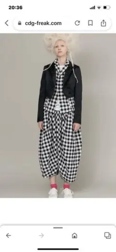 コムデギャルソンガール　2021SS チェックバルーンパンツ 8042000580733_2.jpg?v=