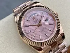 ROLEX Day-Date ピンクダイヤル 自動巻き時計