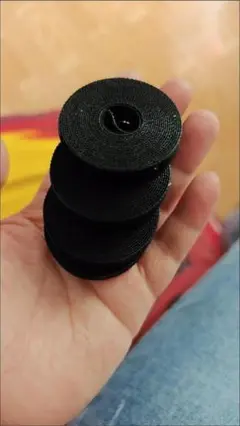 黒いマジックテープ 4個セット 幅約2.5cm