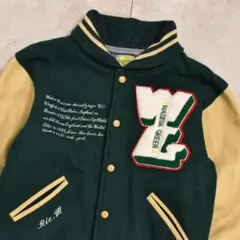 80s 早稲田大学 グリーン・テニス・クラブ レタード スタジャン バーシティー