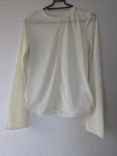 UNIQLO Mame Kurogouchi 長袖Tシャツ Mサイズ クリーム色