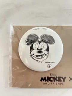 ミッキー×King & Prince ディズニー スケッチ缶バッジ 永瀬廉