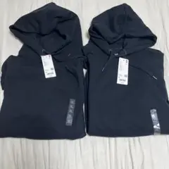UNIQLO ユニクロ スウェットプルパーカ ブラック XL 2枚セット