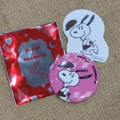 Joyfull✕PEANUTS ジョイフル スヌーピー 缶バッジ ピック付