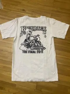 アメリカンバイク　骸骨デザインプリントTシャツ