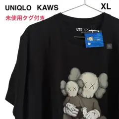 【未使用タグ付】UNIQLO UT × KAWS コラボTシャツ ブラック XL