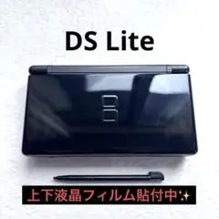 正常品 Nintendo DS Lite ブラック 黒 本体 純正タッチペン付き