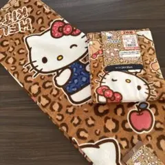 ハローキティ ヒョウ柄　バスタオル　ハンドタオル1枚