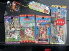 ご当地キティ　愛知限定　根付(ストラップ)　ファスナーマスコット　5点まとめ売り