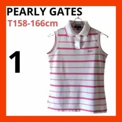 PEARLY GATES パーリーゲイツ　ゴルフノースリーブポロシャツ　M