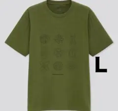 鬼滅の刃　UNIQLO コラボ　Tシャツ　メンズＬ　新品未使用　鍔柄