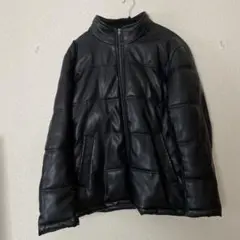 Navy レザージャケット XLサイズ 黒