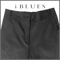 【美品】イブルース　レディース　ストレートパンツ　黒　36（XS)　5号