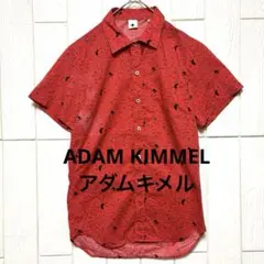 ADAM KIMMEL アダムキメル コットン 半袖シャツ 赤 XXSサイズ