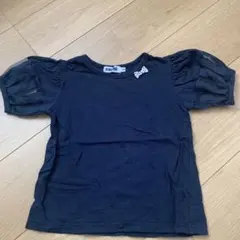ネイビー パフスリーブ Tシャツ 120