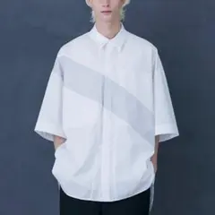 特価 PUBLIC TOKYO 22SS デザインシャツ メンズ 1 ホワイト