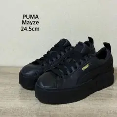 PUMA Mayze レザー 24.5cm ブラック