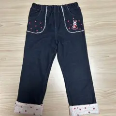 1回のみ着用 ミキハウス ダークブルー パンツ サイズ100 美品