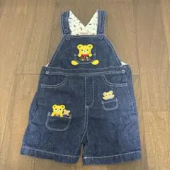 MIKI HOUSE デニムオーバーオール 90cm