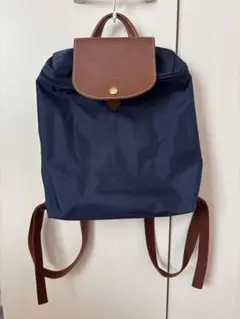 ネイビーコンパクトサイズ　【ロンシャン（longcamp）】リュックサック