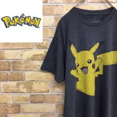 【ピカチュウ】半袖Tシャツ カットソー クルーネック プリント ピカチュウ