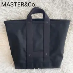 MASTER&Co.　キャンバス　トートバッグ　黒　RAIL MAN BAG