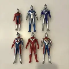 ウルトラヒーローシリーズ　ソフビ　ウルトラマンフィギュア 5体セット　1体おまけ