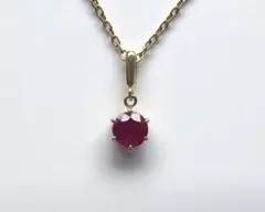 MIKIMOTO ルビーネックレス K18