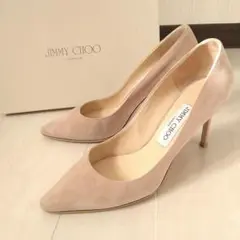 モデルサイズ☆JIMMY CHOO【ジミーチュウ】スエードパンプス24.5-25