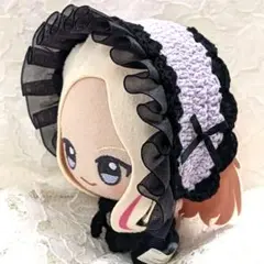 〈パープル×ブラック〉ぬい服　ヘッドドレス　にじぬい　ちびぐるみ