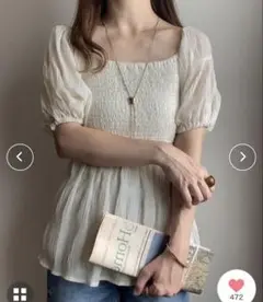 夏休みSALE❗️シアーマジョリカプリーツオフショルブラウス
