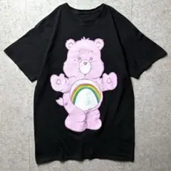 ケアベア　半袖Tシャツ　キャラクター　クマ　アニマル　動物　黒　M