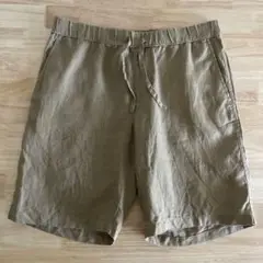 MUJI 無印良品　リネン　ショートパンツ　ベージュ　S