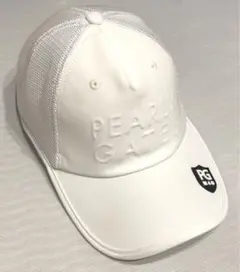 【美品】PEARLY GATES 帽子 ゴルフキャップ 白 ホワイト