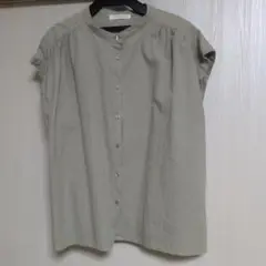 フレンチスリーブ ボタンダウンシャツ