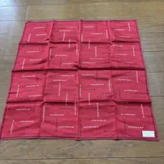 BURBERRY 赤 ハンカチ　新品