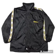 90s CRU クルー ナイロンジャケット k□90年代□クルー/cRu 袖ロゴライン入り ナイロンジャケット