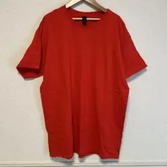 Lサイズ レッド Tシャツ MENS 無地 夏服