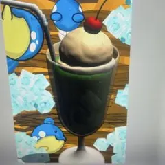 手描きポケモンタマザラシアイスクリーム飲料 イラスト