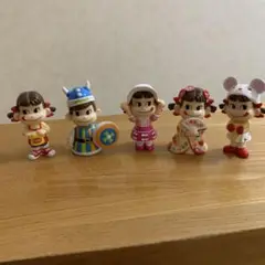 ぺこちゃん　人形　フィギュア ５個