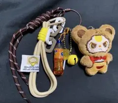 BabyThree ぬいぐるみ付きキーホルダー 茶色