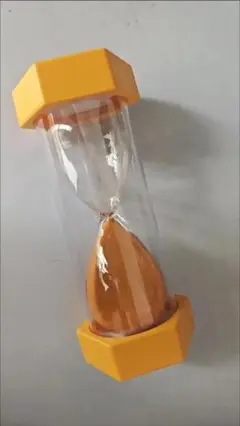 オレンジ 六角形 砂時計